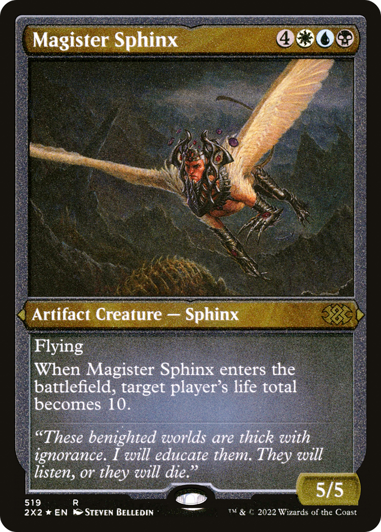 Magister Sphinx (Foil Etched) |  Foil (519) [Double Masters 2022]