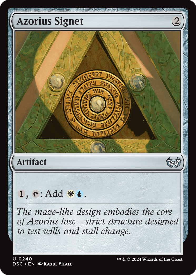Azorius Signet [Duskmourn: House of Horror Commander]