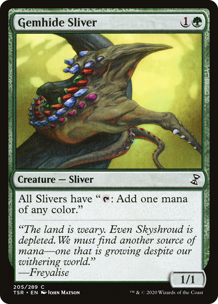 Gemhide Sliver [Time Spiral Remastered] Foil