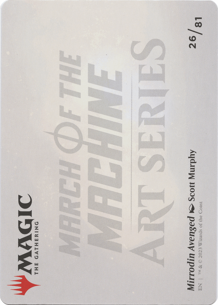 Mirrodin Avenged // Mirrodin Avenged (AMOM-026) - March of the Machine Art Series (Borderless)