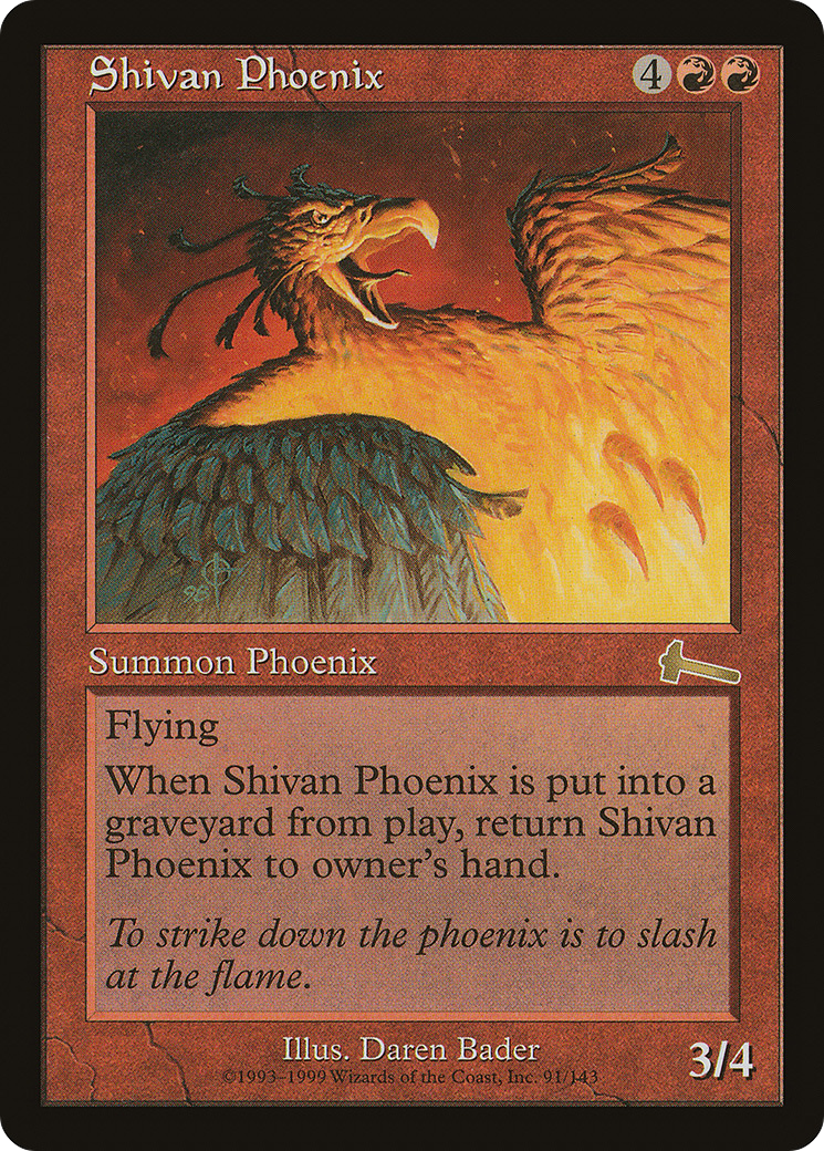 Shivan Phoenix [Urza's Legacy] Foil