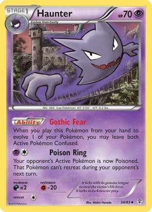 Haunter (34/83) [XY: Generations] Reverse Holofoil