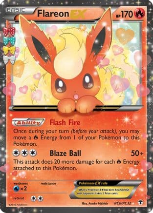 Flareon EX RC6/83 - Generations Radiant Collection Holofoil