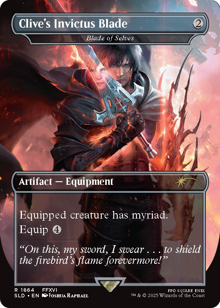 Blade of Selves (1864) [Secret Lair Drop]  / Clive's Invictus Blade (Borderless)