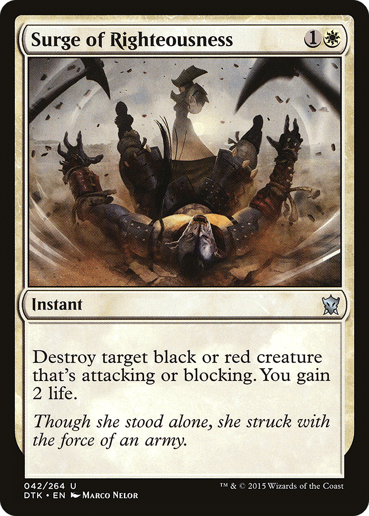 Surge of Righteousness [Dragons of Tarkir] Foil