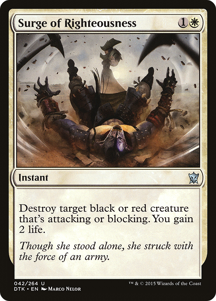 Surge of Righteousness [Dragons of Tarkir] Foil