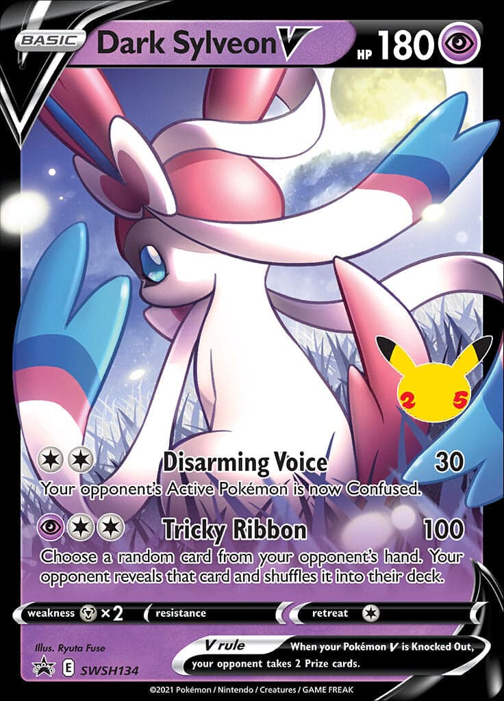 Dark Sylveon V SWSH134- Jumbo Cards Holofoil