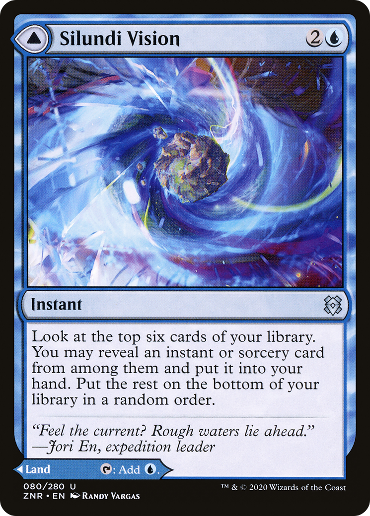 Silundi Vision // Silundi Isle [Zendikar Rising] Foil