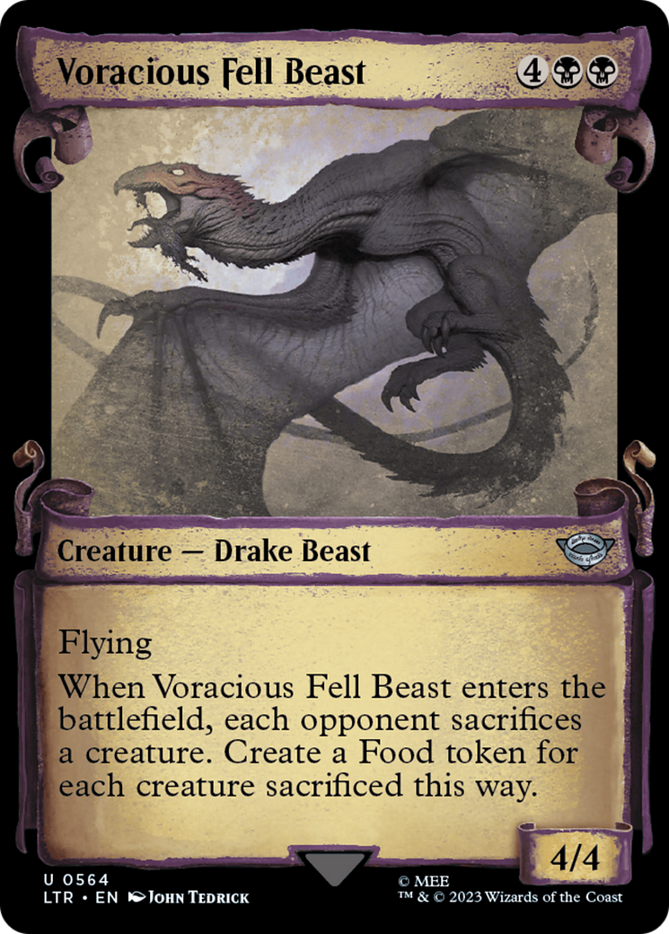 Voracious Fell Beast [The Lord of the Rings: Tales of Middle-Earth Showcase Scrolls] Foil