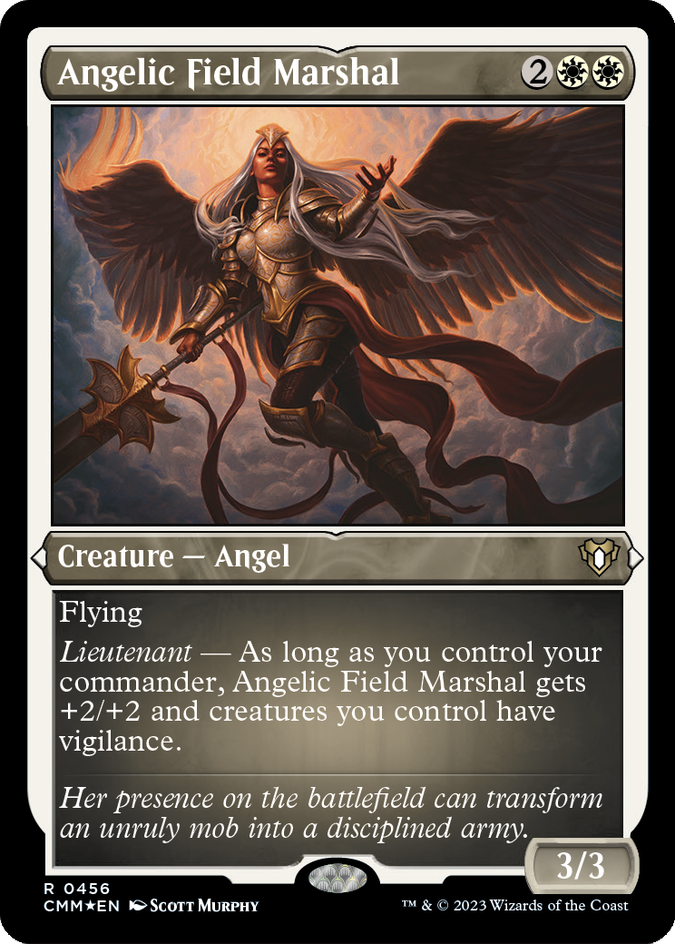 Angelic Field Marshal (Foil Etched) |  Foil (456) [Commander Masters]
