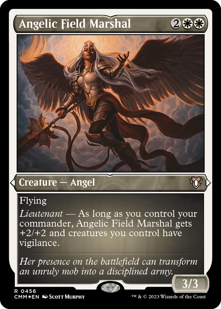Angelic Field Marshal (Foil Etched) |  Foil (456) [Commander Masters]