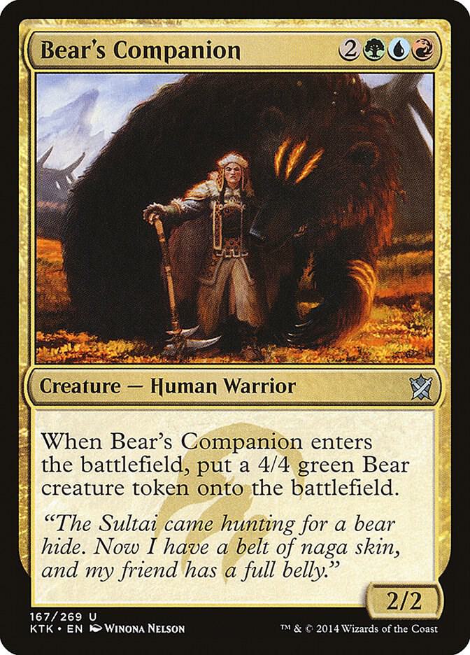 Bear's Companion 167/269 (Khans of Tarkir)  - Foil