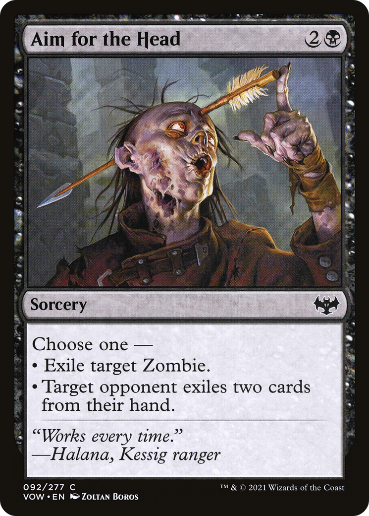 Aim for the Head [Innistrad: Crimson Vow] Foil