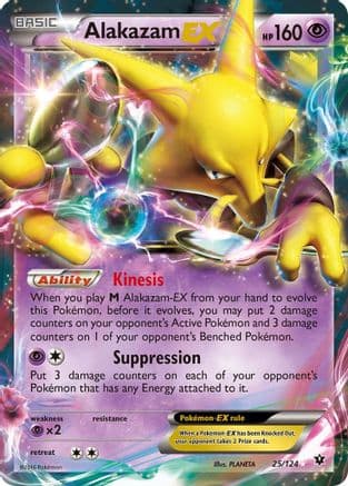 Alakazam EX 025/124 - XY  Fates Collide Holofoil