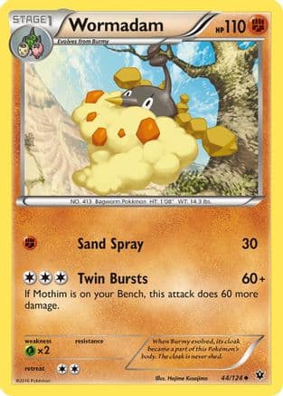 Wormadam 44/124 - XY  Fates Collide Reverse Holofoil