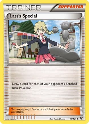 Lass's Special 103/124 - XY  Fates Collide Reverse Holofoil