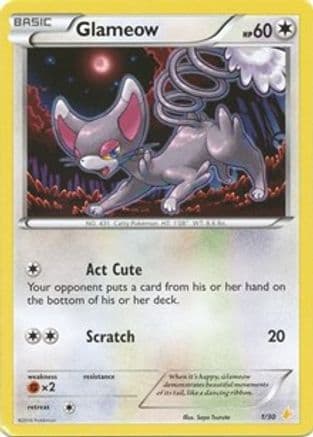 Glameow 27- XY Trainer Kit Pikachu Libre & Suicune
