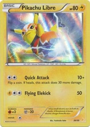Pikachu Libre (Holo) 030- XY Trainer Kit Pikachu Libre & Suicune Holofoil