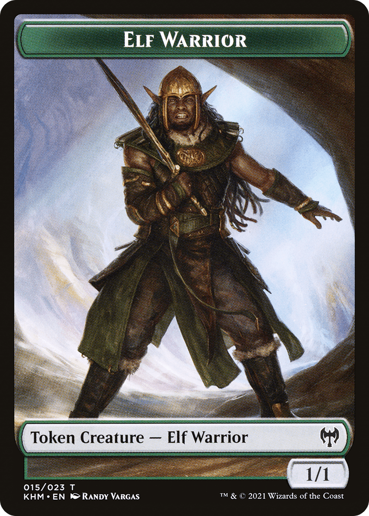 Elf Warrior (TKHM-015) - Kaldheim Tokens Foil