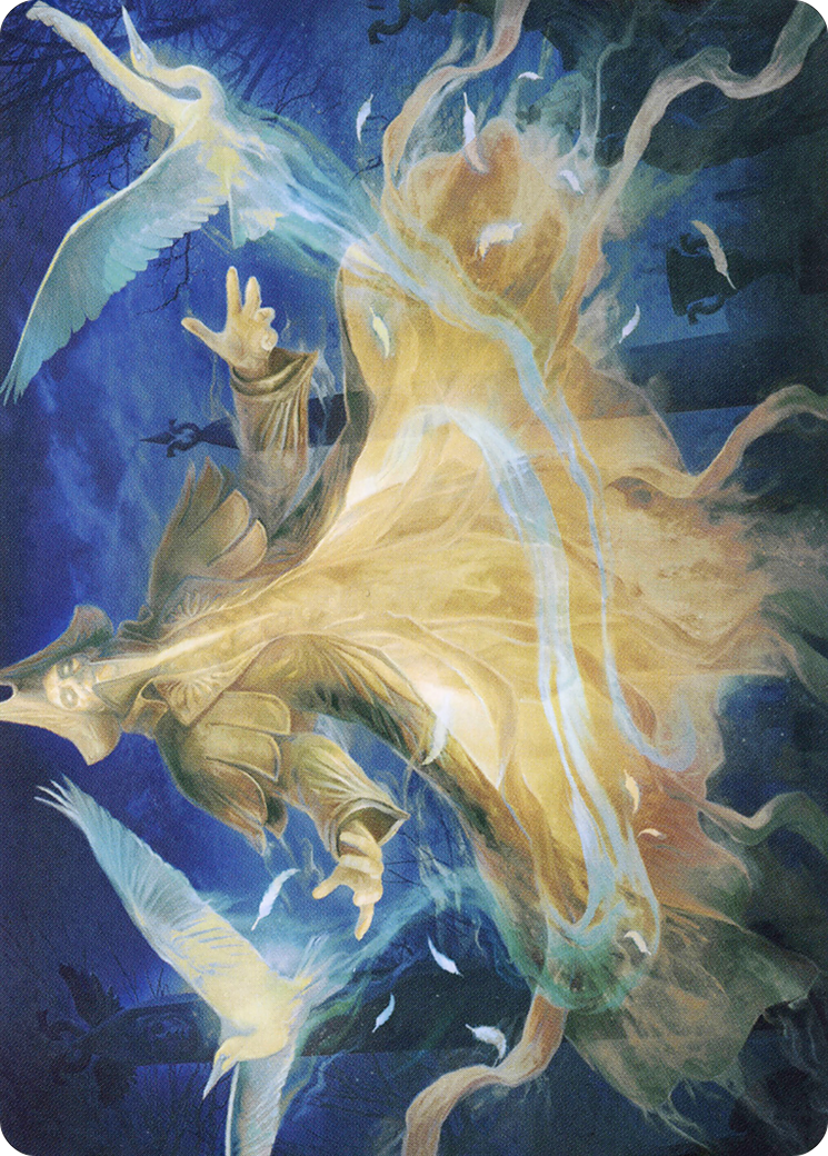 Heron-Blessed Geist // Heron-Blessed Geist (AVOW-013) - Crimson Vow Art Series (Borderless) Foil