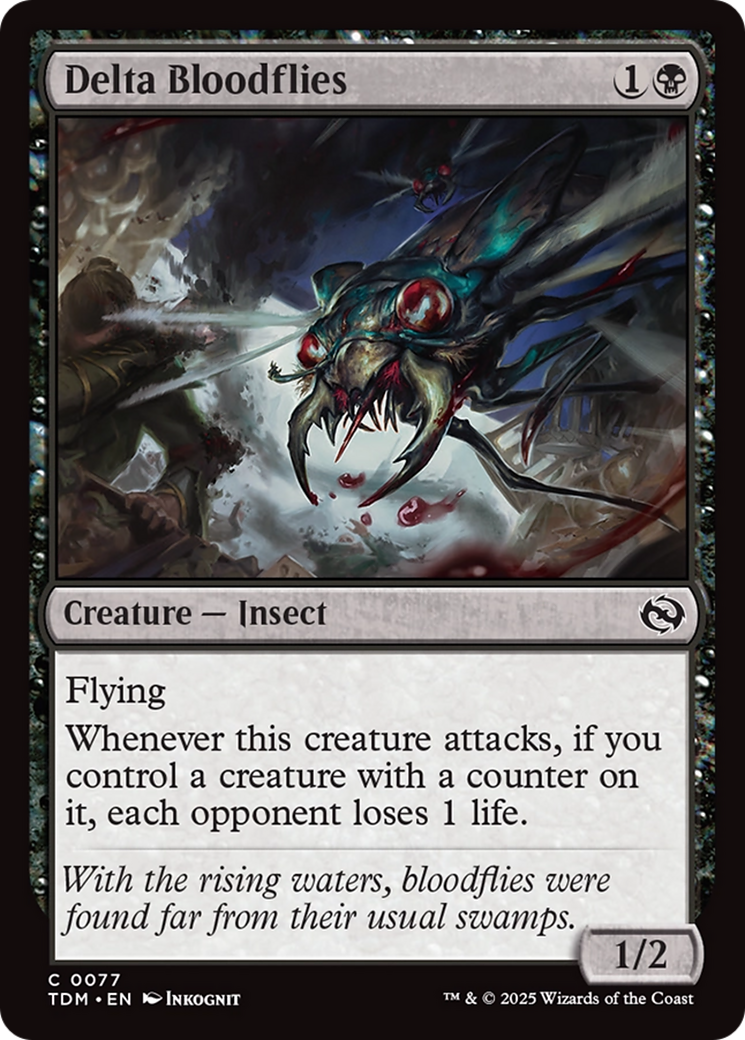 Delta Bloodflies (077) [Tarkir: Dragonstorm]  Foil