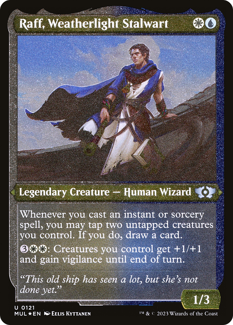 Raff, Weatherlight Stalwart (Foil Etched) |  Foil (121) [Multiverse Legends]