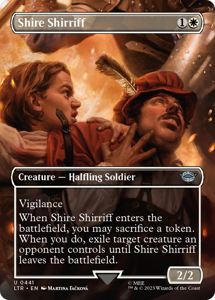 Shire Shirriff (Borderless Alternate Art) [The Lord of the Rings: Tales of Middle-Earth] Foil