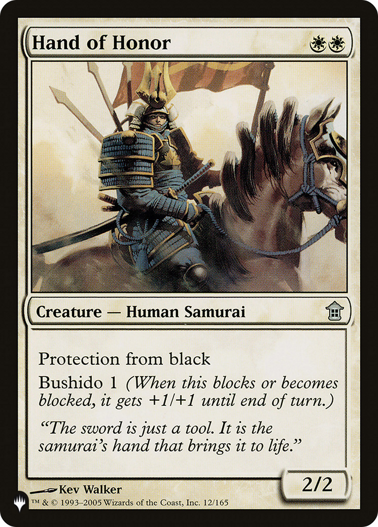 Hand of Honor |  (SOK-12) [The List]