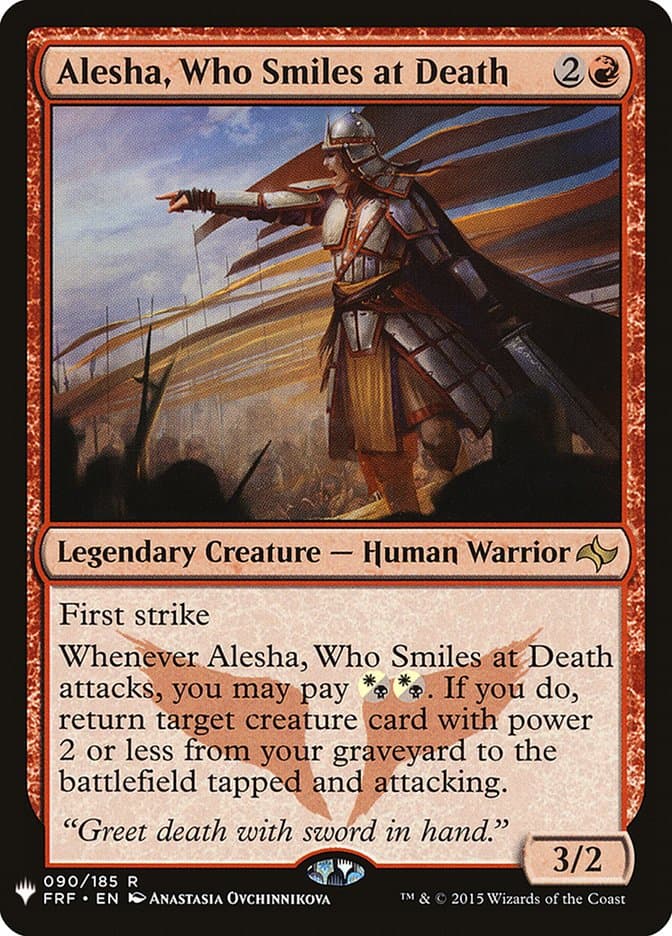 Alesha, Who Smiles at Death |  (FRF-90) [The List]