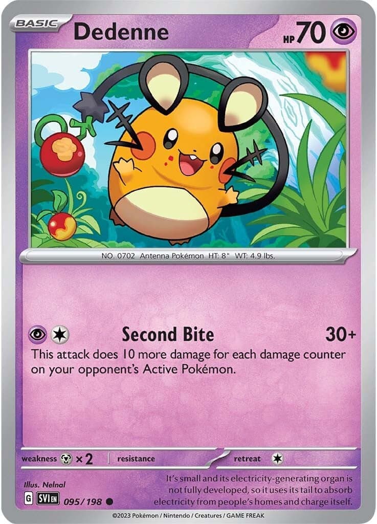 Dedenne 095/198 - SV01 Scarlet & Violet Base Set Reverse Holofoil