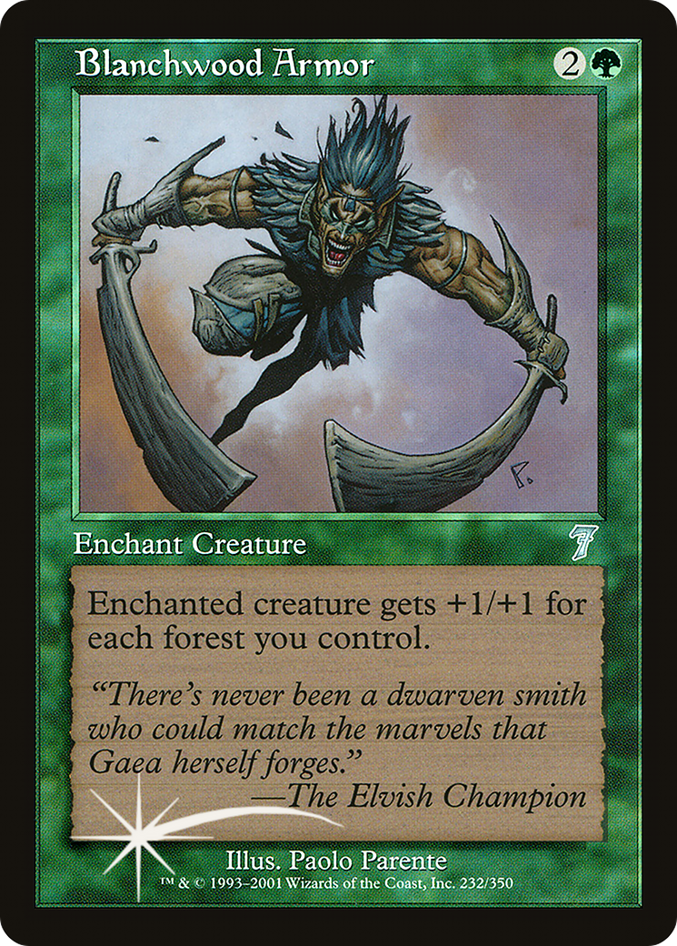 Blanchwood Armor [Seventh Edition] Foil