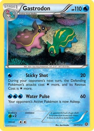 Gastrodon 029/114 - XY  Steam Siege Reverse Holofoil