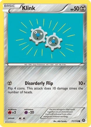 Klink 071  - Reverse Holofoil XY  Steam Siege - Common