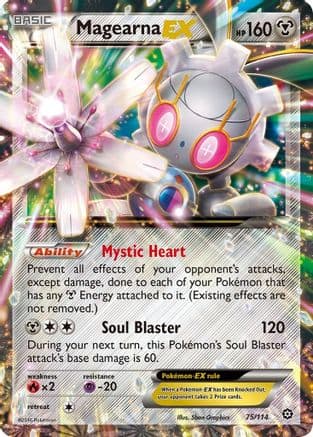 Magearna EX 075/114 - XY  Steam Siege Holofoil