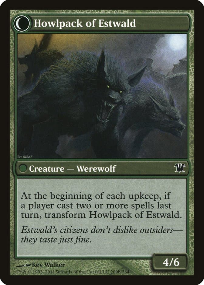 Villagers of Estwald // Howlpack of Estwald [Innistrad] Foil