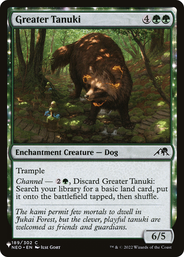 Greater Tanuki |  (NEO-189) [The List]