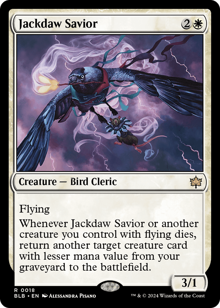 Jackdaw Savior [Bloomburrow] Foil