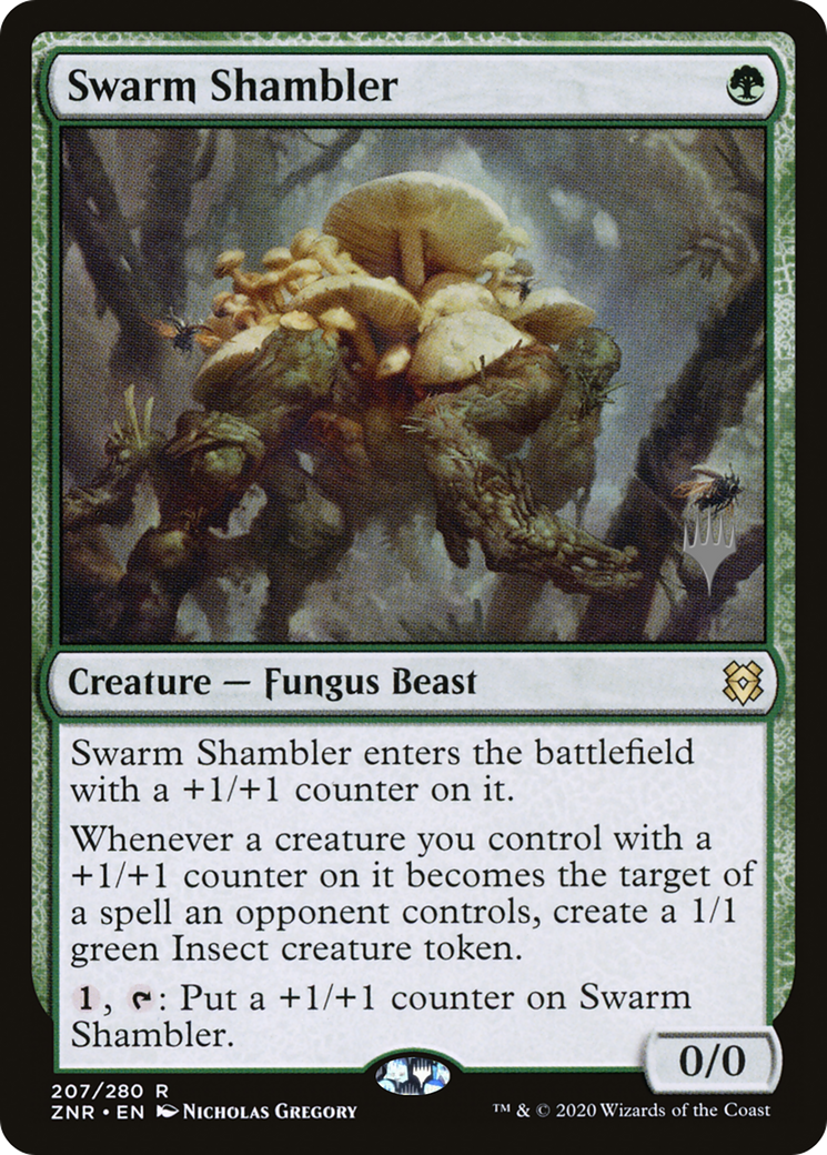 Swarm Shambler (Promo Pack) [Zendikar Rising Promos] Foil