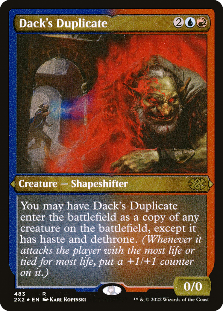 Dack's Duplicate (Foil Etched) |  Foil (483) [Double Masters 2022]