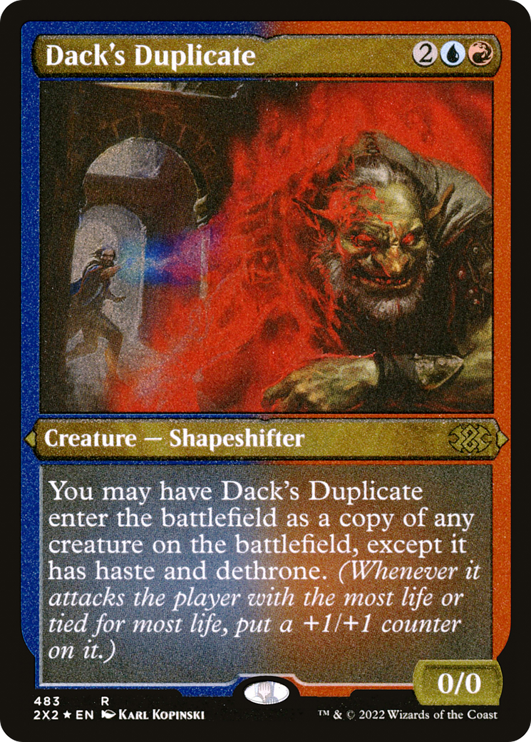Dack's Duplicate (Foil Etched) |  Foil (483) [Double Masters 2022]