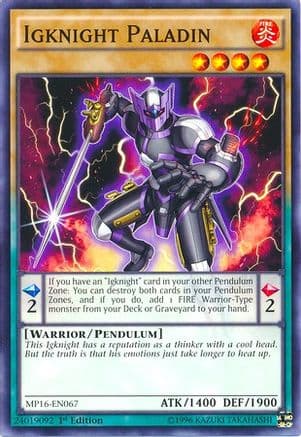 Igknight Paladin [MP16-EN067] Common