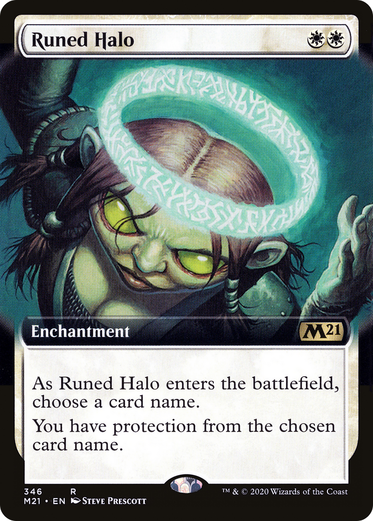 Runed Halo (Extended Art) [Core Set 2021] Foil