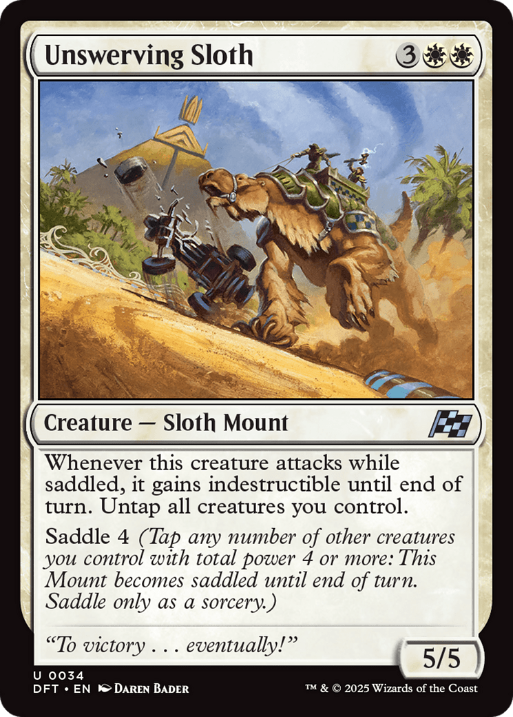 Unswerving Sloth |  Foil (034) [Aetherdrift]