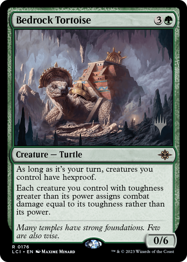 Bedrock Tortoise (Promo Pack) [The Lost Caverns of Ixalan Promos] Foil