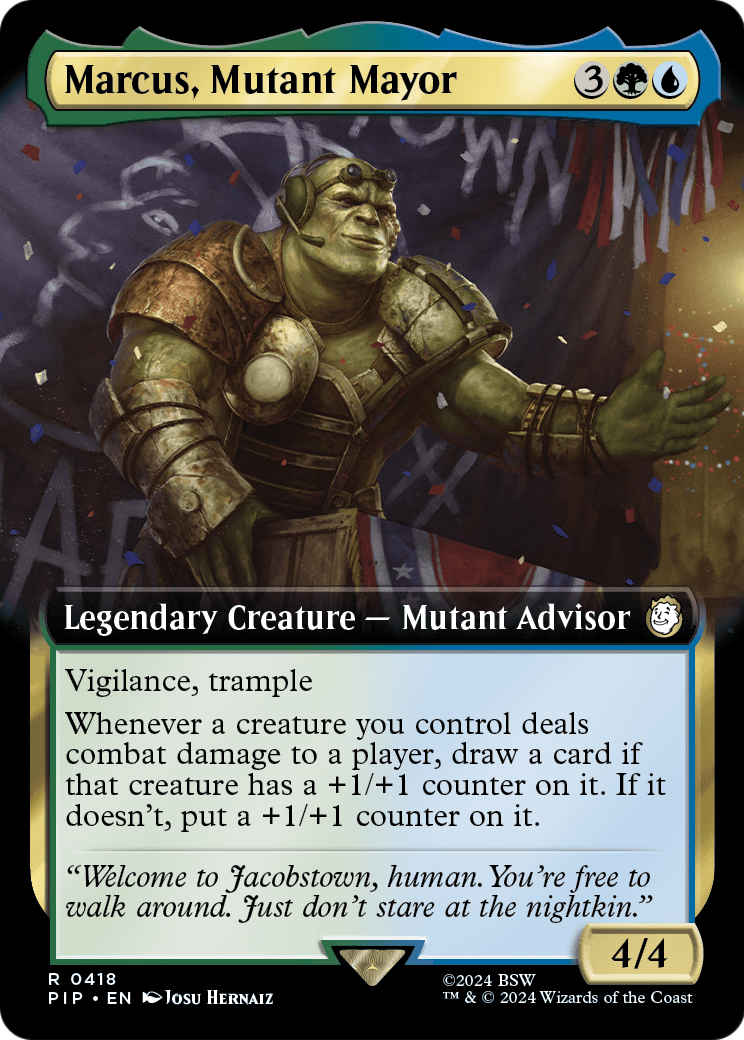 Marcus, Mutant Mayor (Extended Art) [Fallout] Foil