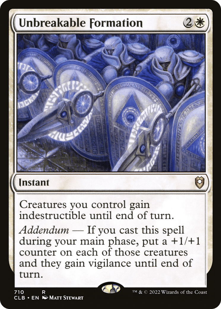 Unbreakable Formation [Commander Legends: Battle for Baldur's Gate]