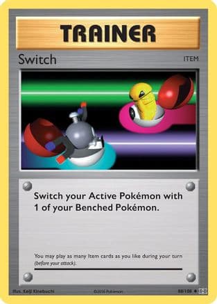 Switch 088/108 - XY  Evolutions Reverse Holofoil