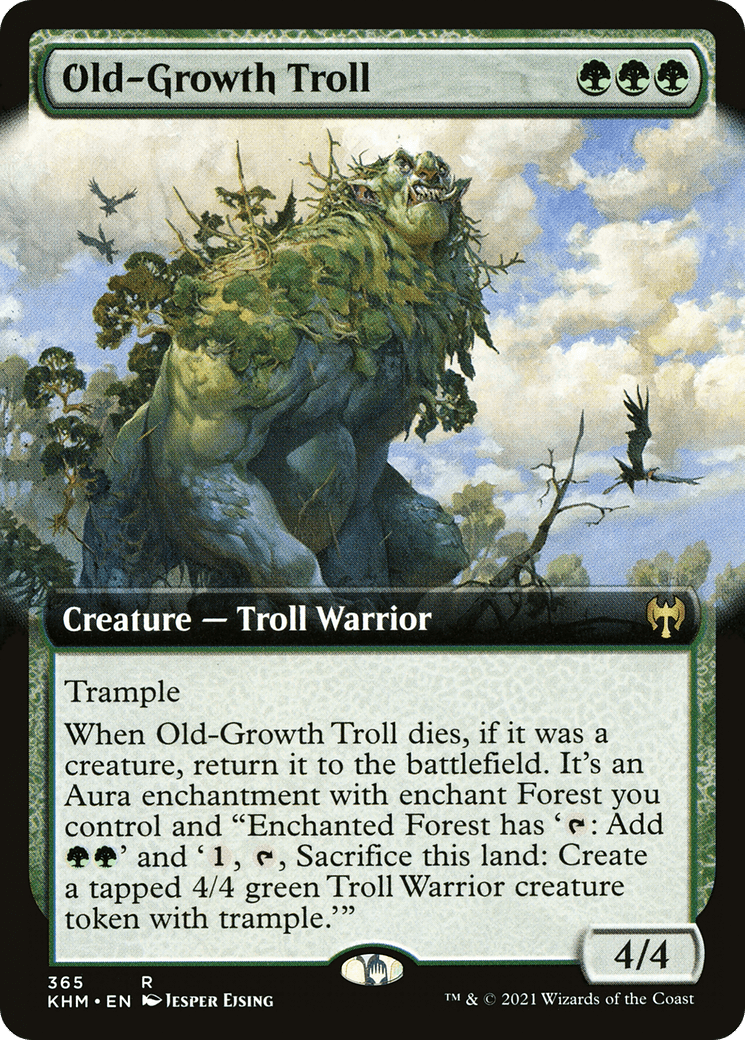 Old-Growth Troll (Extended Art) [Kaldheim] Foil