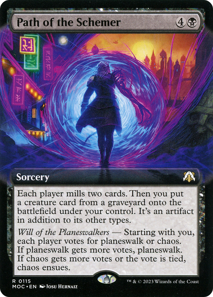 Path of the Schemer (Extended Art) [March of the Machine Commander] Foil