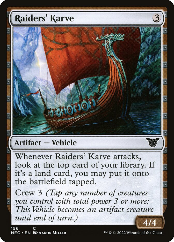 Raiders' Karve 156/38 (Commander: Kamigawa: Neon Dynasty) 